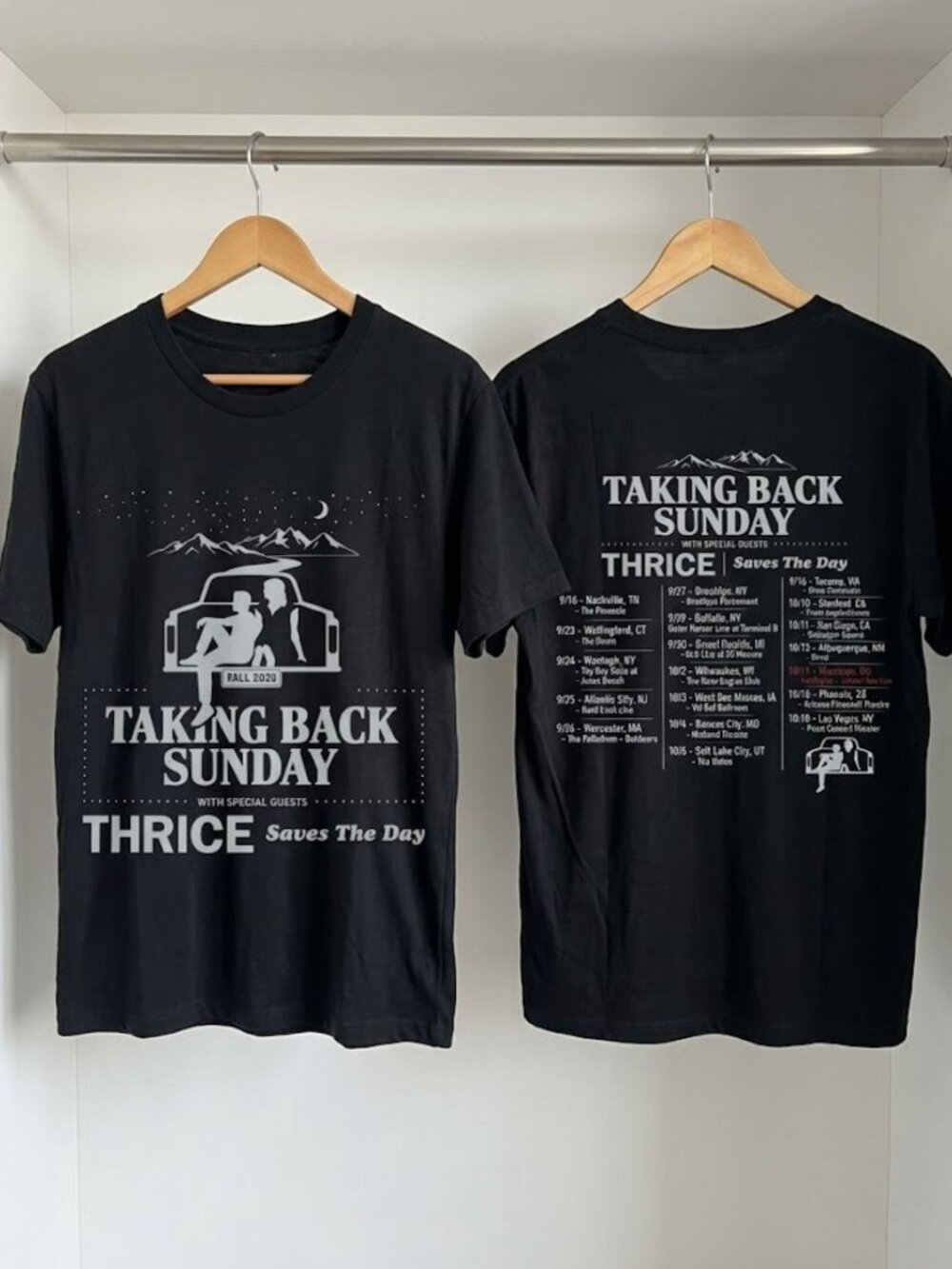 Thrice Saves The Day Taking Back Sunday 2026 Tour T-Shirt Reprint